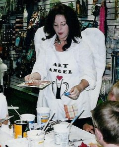 "The Art Angel painting with childen"