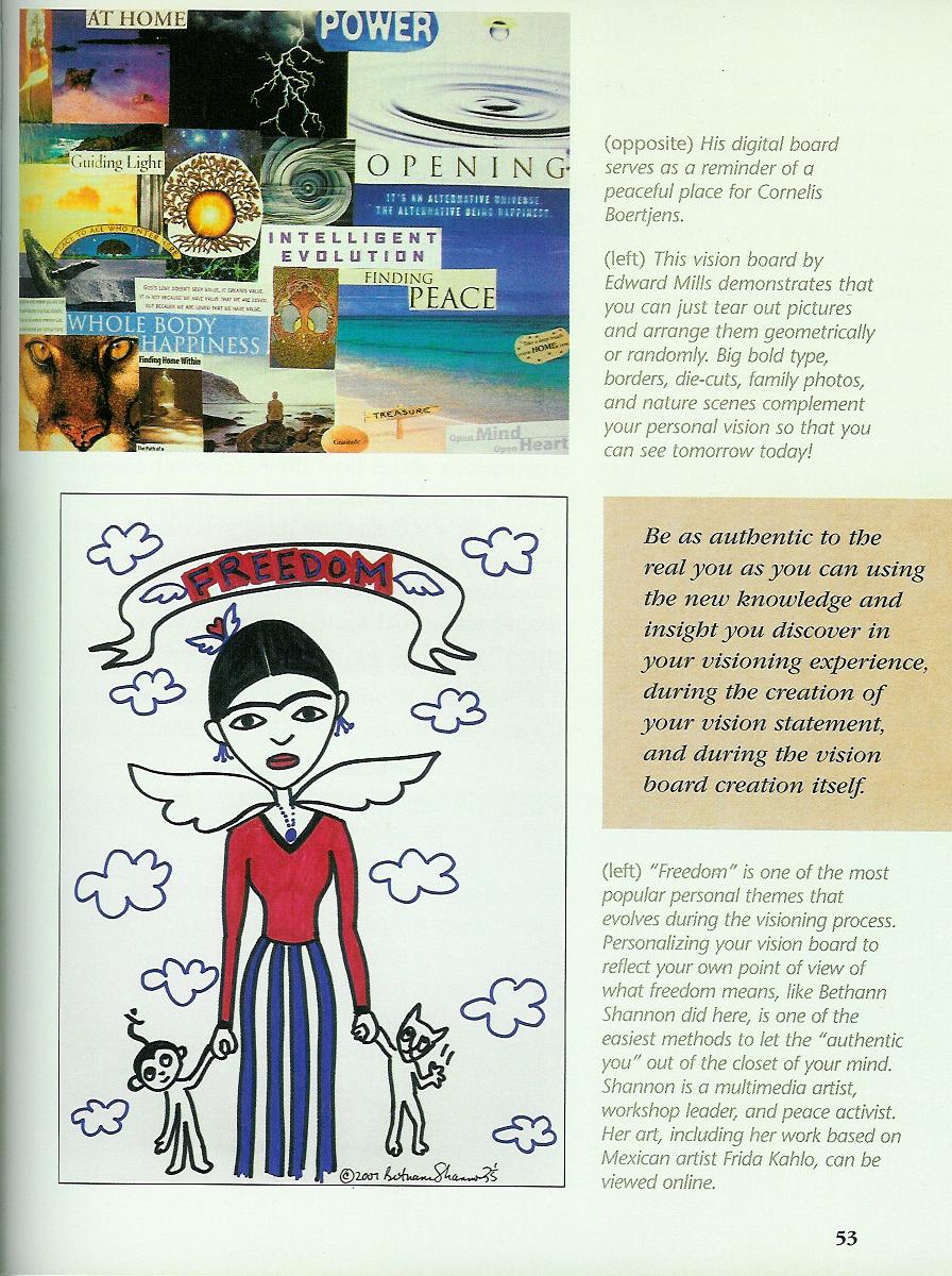 "FREEDOM" by Bethann Shannon in THE VISION BOARD by Joyce Schwarz