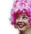 Artist Bethann Shannon in pink wig