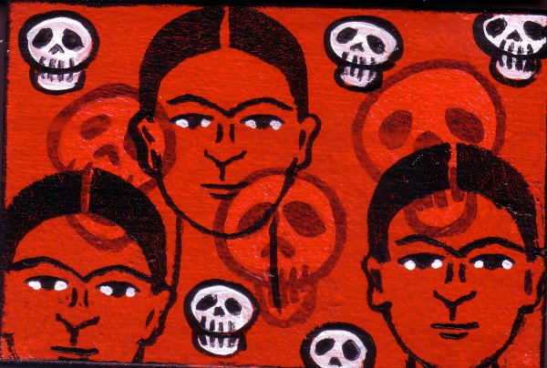 Frida Kahlo & Skulls by Bethann Shannon