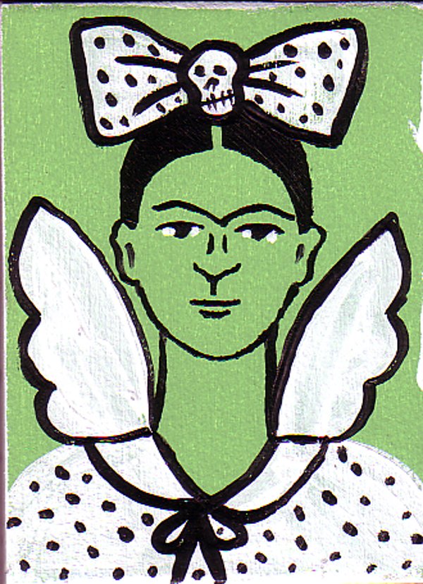 Frida Angel With Skull Bow